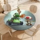 thumbnail image 4 of Yoshi theme Fitted Round Tablecloths Elastic Edged Table Covers Waterproof Table Cloth For Kitchen Holiday Party Tables Decor 150cm, 4 of 6
