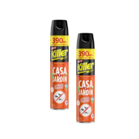Killer - Pack 2 Insecticida En Aerosol 390Cc Casa Y Jardin