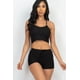 thumbnail image 1 of Conjunto de Top Corto de Canalé y Shorts - Negro / L, 1 of 22