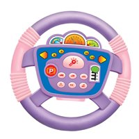 Magideal - Simulación De Coches, Volante De Juguete, Simulación De Conducción, Actividad Divertida, Divertido Juguete Educativo Portátil De Aprendizaje Para Niño Rosado