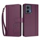 thumbnail image 3 of Funda Cartera Trébol para Motorola Edge 2024 5G con Ranuras Tarjetas y Carga Inalámbrica Violeta, 3 of 6
