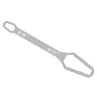 Magideal - Llave De Doble Cabeza, Llave Ajustable Universal, Herramientas Portátiles De Reparación De Automóviles, Llave Multifuncional Versátil De Acero De Alta Plata