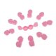 thumbnail image 1 of 10 piezas mini soporte de viaje de lentes de contacto flip-top sostenedor de caja de remojo rosa, 1 of 3