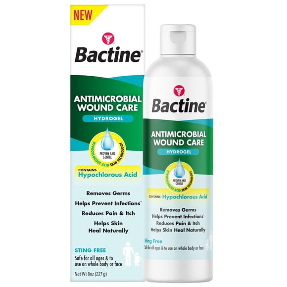 Hidrogel antimicrobiano para el cuidado de heridas Bactine 240 mL con ácido hipocloroso