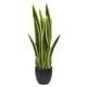 thumbnail image 3 of Decoracion Interior Planta Artificial Lengua de Suegra Sansevieria verde mediano, 3 of 7