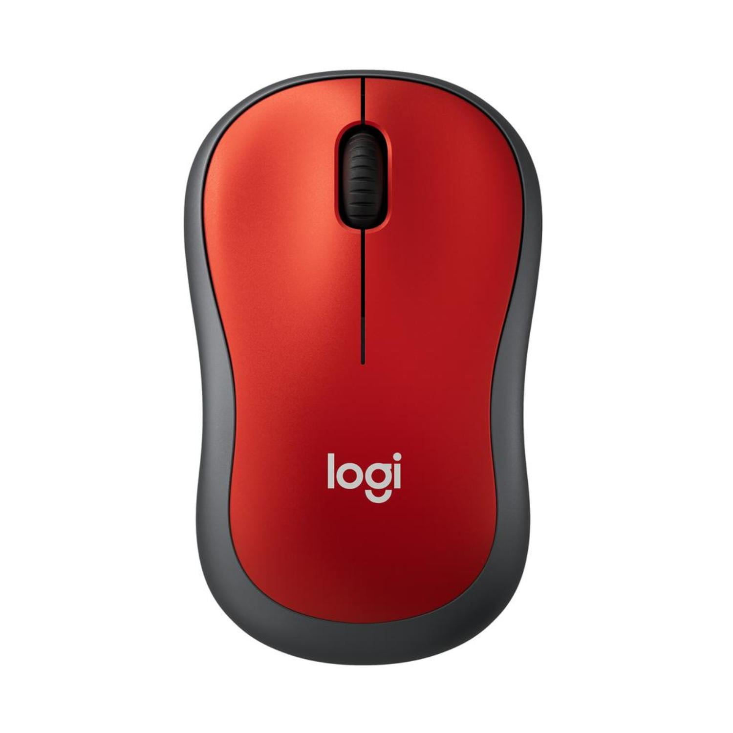 Mouse Inalambrico Logitech M185 Rojo
