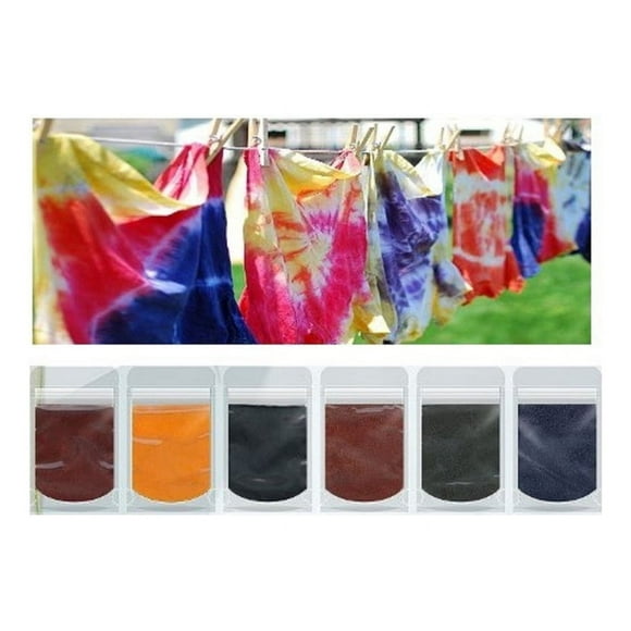 Anilinas Tie Dye 6 Colores 10gr Cu. Teñido Colores Vivos