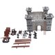 thumbnail image 1 of Figura de acción PXRJE Medieval Castle Knights, set de juego militar con castillo ensamblado, catapulta y carruaje tirado por caballos, ideal para niñas y niños (A1), 1 of 9