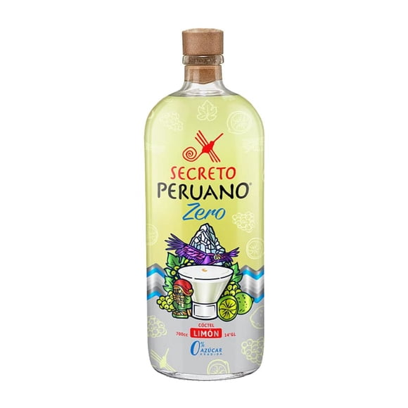 Cóctel Pisco Sour Limón Light 0% Azúcar 15° Botella, 700 cc