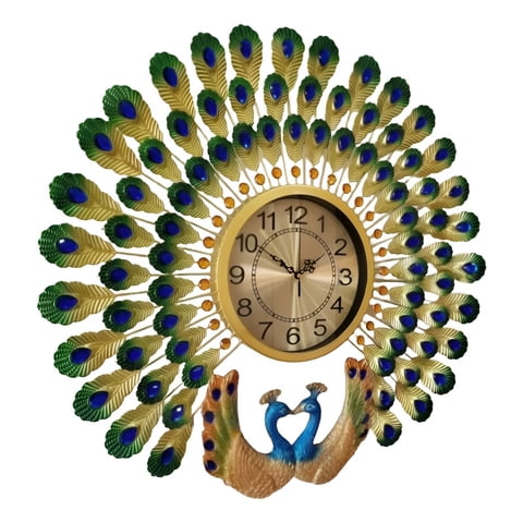Genérico - Reloj Pared Pavo Real Decorativo Moderno Silencioso Jhn