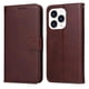 thumbnail image 1 of Funda Billetera para iPhone 14 Pro con Porta Tarjetas y Soporte Ajustable Marrón, 1 of 6