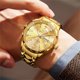 thumbnail image 2 of Reloj OLEVS Hombre Dorado Diamantes Calendario Grande, 2 of 3