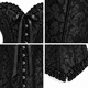 thumbnail image 3 of Corset Estilo Victoriano Con Broches Ajustable Disfraz Mujer negro M, 3 of 4