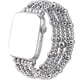 thumbnail image 1 of Correa Glamorous Silver Beaded para Apple Watch Diseño Elegante Estilo Exclusivo Compatible 42/44 mm, 1 of 3
