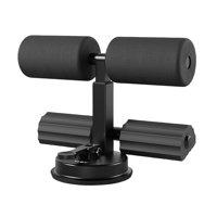 Ioensy - Nordic Hamstring Curl Correa Entrenamiento Ajustable Acolchado Tobillo Bar Gimnasio Negro