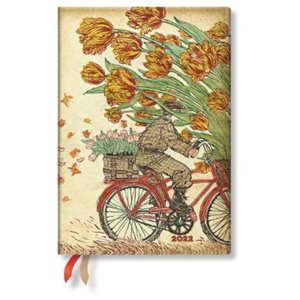 Paperblanks - Agenda 2022 Holland Spring Midi Tapa Blanda Semana A La Vista Horizontal