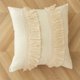 thumbnail image 1 of Almohada Decorativa Firefly Hope Bohemia 17.7"x17.7" Crema Y Blanco Con Relleno, 1 of 5