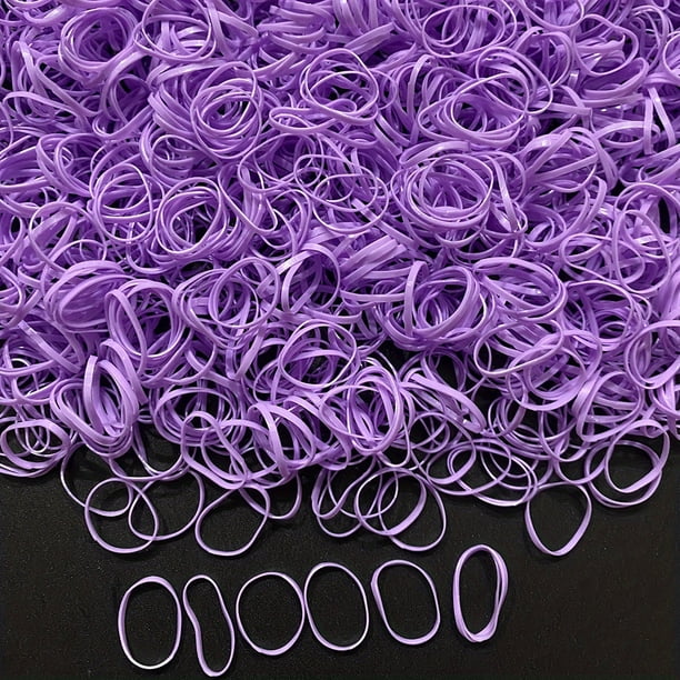 1000pcs of Transparent Mini Hair Ties - Get That Perfect Ponytail with Clear Elastic Hair Rubber Bands!