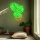 thumbnail image 2 of Letrero de neón LED Bklphsey 42 cm × 33 cm Hoja de Monstera, 2 of 8