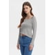 thumbnail image 2 of Polera Mujer Asimétrica Rayas Crudo, 2 of 4