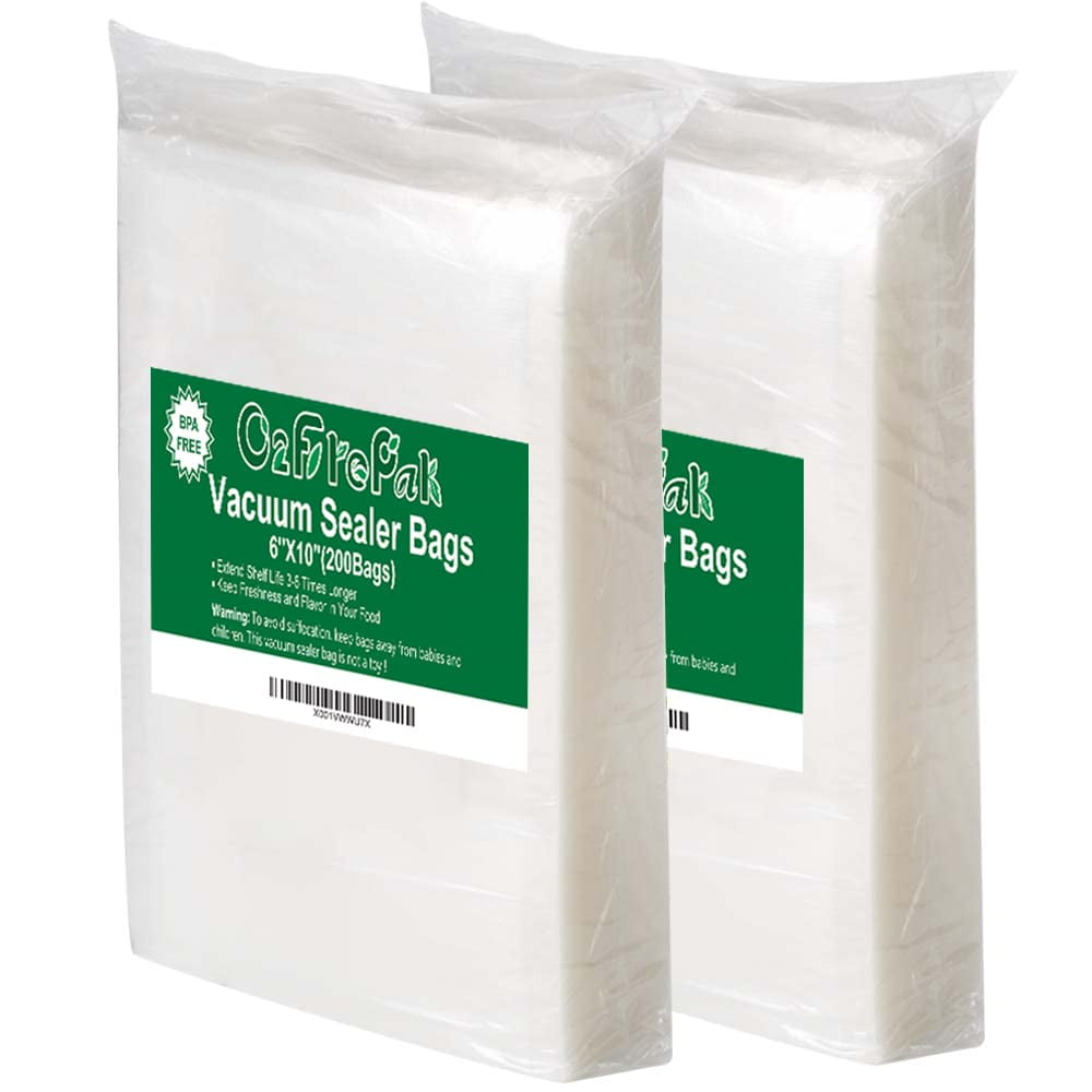 Bolsas Selladoras Al Vacío O2frepak, 6 X 10 Cm, 200 Ml, Tamaño Pinta, Sin Bpa