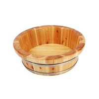 Magideal - Cuenca Para Baño De Pies De Madera, Bañera, Cubo Para Baño De Pies, Suministros Para El Hogar, Baño De Pies, Bañera De Madera Para Pedicura, Cubo Para 16X40Cm B