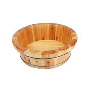 Magideal - Cuenca Para Baño De Pies De Madera, Bañera, Cubo Para Baño De Pies, Suministros Para El Hogar, Baño De Pies, Bañera De Madera Para Pedicura, Cubo Para 16X40Cm B