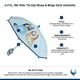 thumbnail image 2 of Paraguas Bluey Stick Transparente para Niños, 2 of 3