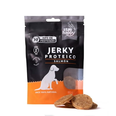 Snack Jeky Proteico Sabor Salmón 80 G Stay Happy
