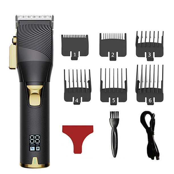 Cortapelos para hombres - Kit de corte profesional Barber Clipper, recortadora de pelo inalámbrica, recortadora de barba