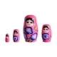 thumbnail image 5 of 4x Muñeca Matryoshka Muñeca Anidada Coleccionable Juguete Para Decoración De Escritorio Rosa, 5 of 5