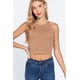 thumbnail image 1 of Saronite Top Corto Básico de Tirantes con Cuello Halter, Color Marrón Madera (para Mujer), 1 of 4