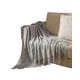 thumbnail image 1 of Mantas para sofas camas u oficinas con Flecos 127x152 cm Gris, 1 of 4