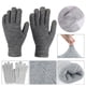 thumbnail image 3 of Guantes de invierno para hombre y mujer, cálidos, con forro de punto suave y térmico, para pantallas táctiles y mensajes de texto., 3 of 5