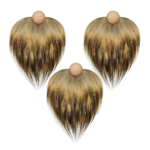 3x Barbas De Gnomo Bolas De Madera Adorno De Nariz De Madera Decoración De Navidad Estilo C