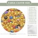 thumbnail image 2 of Emoji-theme Fitted Round Tablecloths Elastic Edged Table Covers Waterproof Table Cloth for Kitchen Holiday Party Tables Decor 120cm, 2 of 6