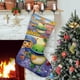 thumbnail image 1 of Team Umizoomi Tema: Calcetines de Navidad, fino lino blanco para colgar en escaleras y chimenea, decoración navideña para el hogar, regalo de Navidad. 45cm × 32cm, 1 of 5