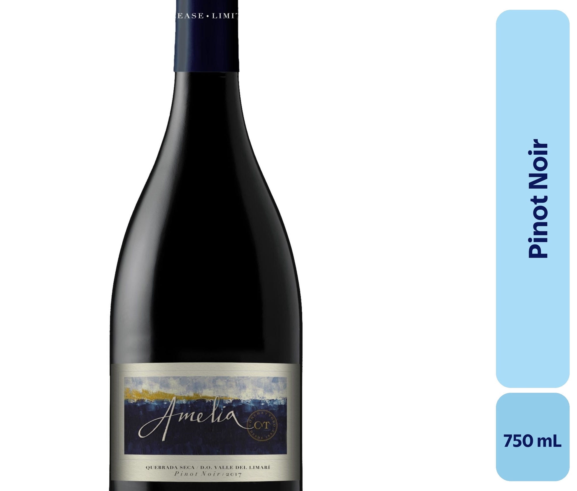 Vino Pinot Noir Botella 750 mL Amelia