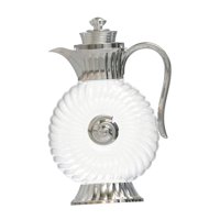 Bothyi - Jarra De Vidrio, Jarra De Vidrio Árabe, Jarra Para Leche, Bebida, Inauguración De La Casa, Jarra De Agua De Playa, Plata