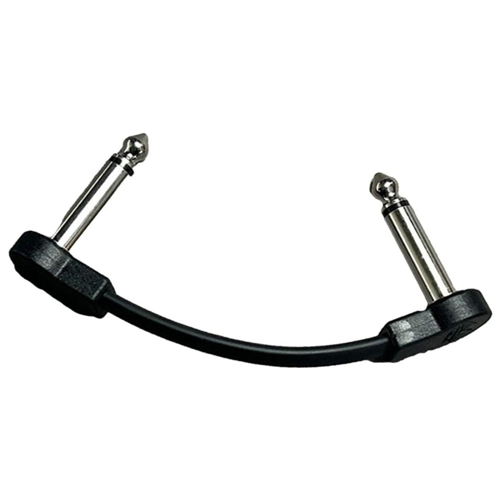 Bothyi - Cable De Conexión Para Guitarra, Tablero De Pedal De Efectos De Bajo, Cable De Conexión Ts, Cable De Pedal De Efecto, 10cm, Negro