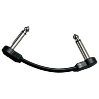 Bothyi - Cable De Conexión Para Guitarra, Tablero De Pedal De Efectos De Bajo, Cable De Conexión Ts, Cable De Pedal De Efecto, 10Cm, Negro