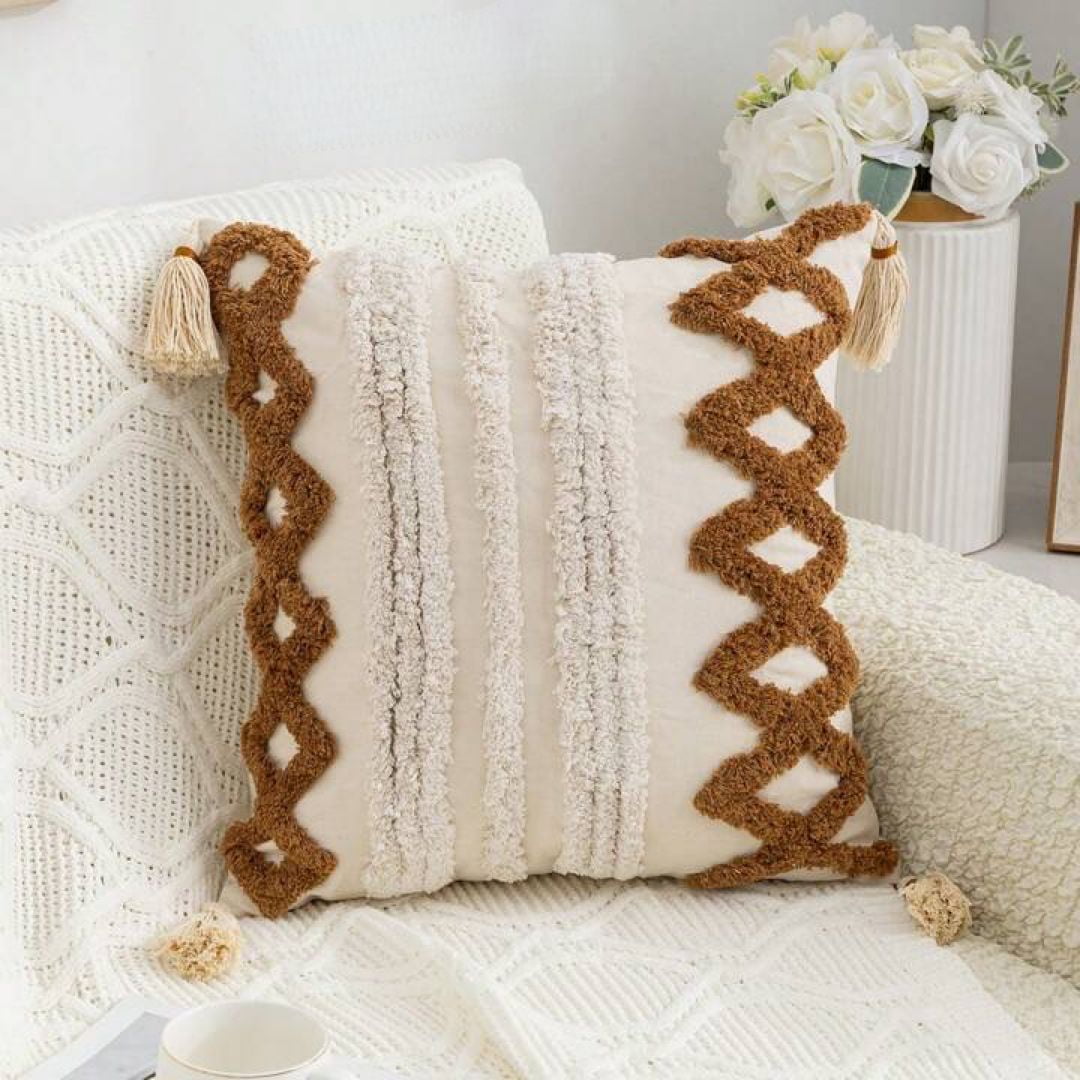 Genérico - Set 4 Funda Para Cojin Modelo Boho 45x45 B1