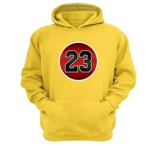Genérico - Polerón Canguro 23 Con Capucha Amarillo Talla Xl Unisex