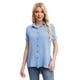 thumbnail image 1 of Blusa Mujer Manga Corta Algodón Botones 0055, 1 of 3