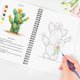 thumbnail image 2 of Libro de trabajo de acuarela Terself, juego de pintura de 16 colores con 15 páginas, 2 of 6