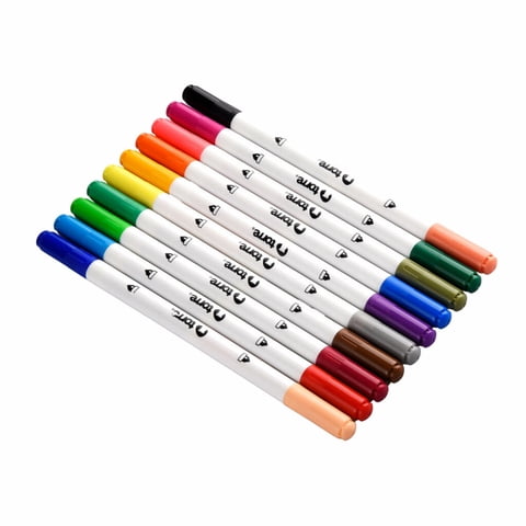 Torre - Plumón Delgado Doble Punta 20 Colores