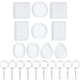 thumbnail image 1 of 20 Piezas DIY Llavero Colgante Fundición Silicona Molde Kit 5 Estilos Pendiente, 1 of 5