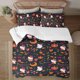thumbnail image 2 of Halloween Hello_Kitty_ Quilt Set FullSoft Lightweight Quilts Quilted Bedspreads3 Pieces Set Queen SizeColorful Cartoon Print All Season 173*218CM, 2 of 5