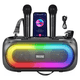 thumbnail image 1 of "Parlante De Karaoke Belug Bluetooth Portátil Con 2 Micrófonos Negro ", 1 of 5