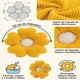 thumbnail image 3 of Set De 2 Cojines En Forma De Flor Amarillo, 3 of 4